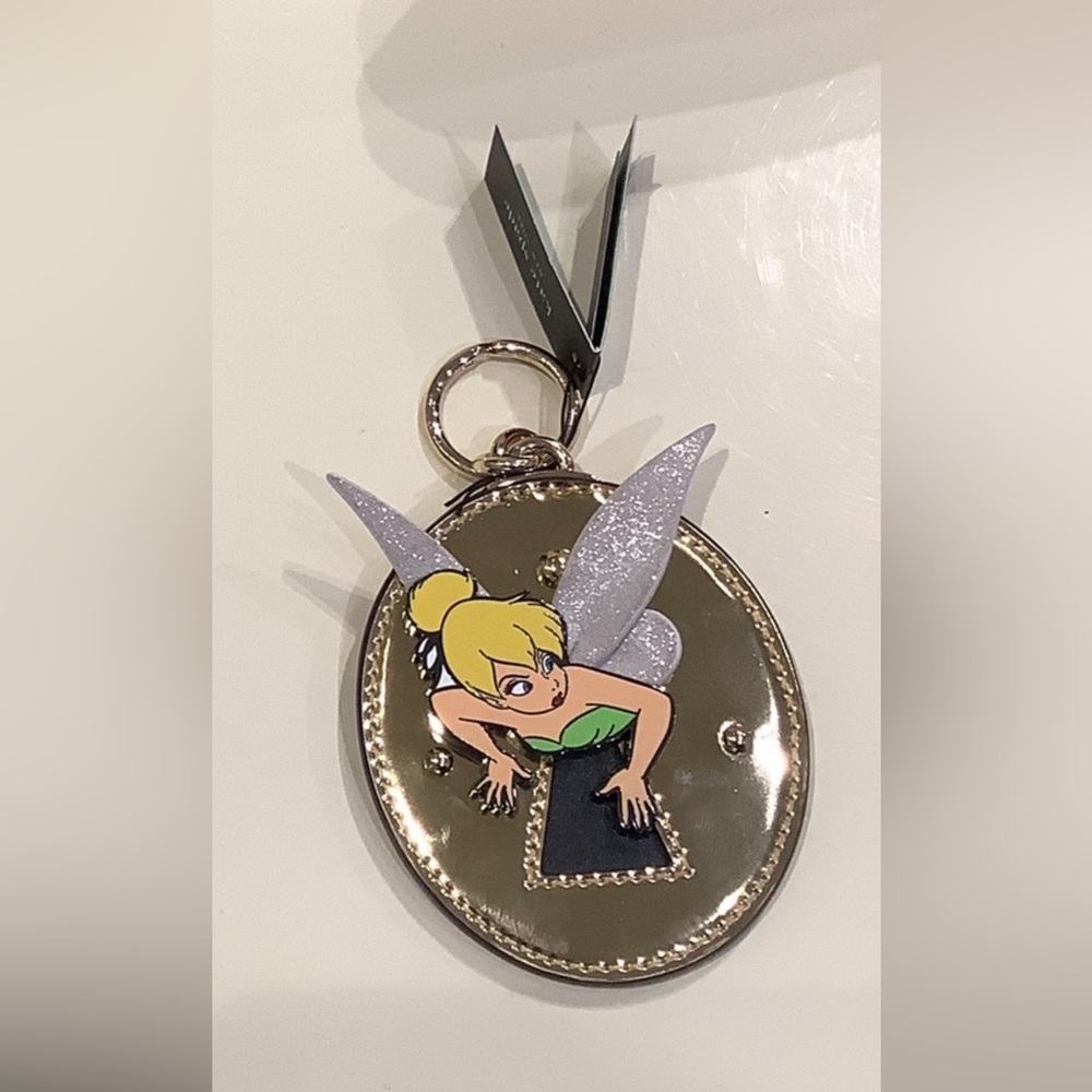 New! RARE KATE SPADE x Disney Tinkerbell keychain